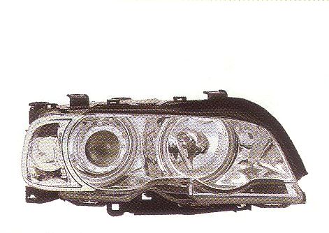 画像1: E46 クーペ/カブリオレ 2002〜2003 クロム 4-CCFL-リングライト付き ヘッドライト ウインカー付き T-3